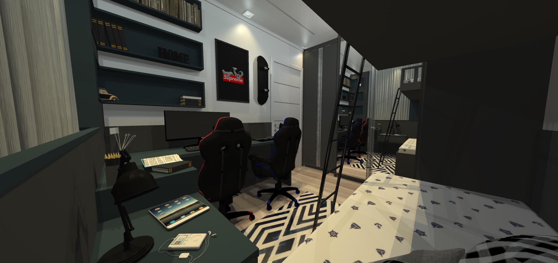 Dormitório Gamer — Residencial · Dormitório